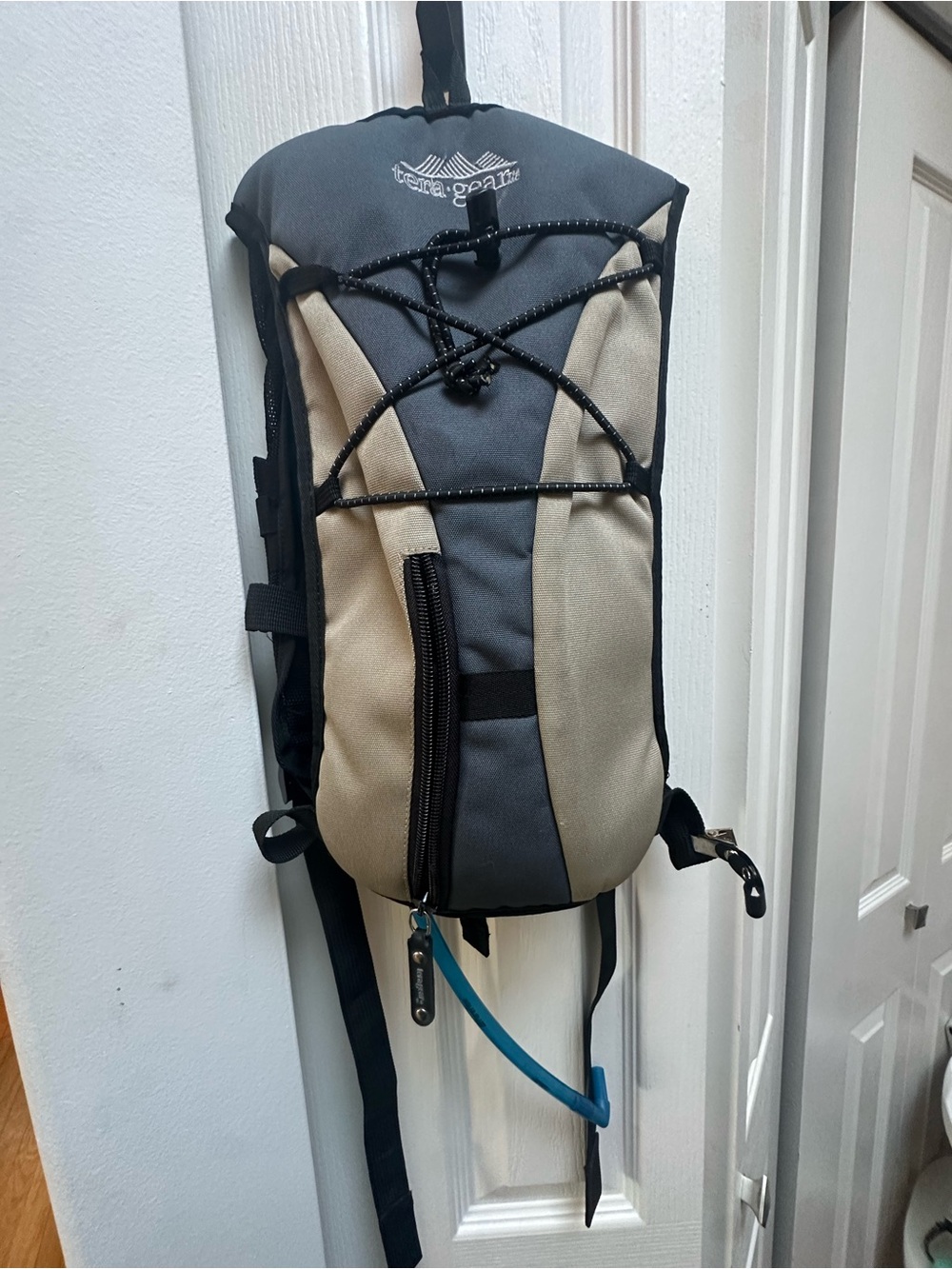 Hydration Pack Backpack - Gray/Tan